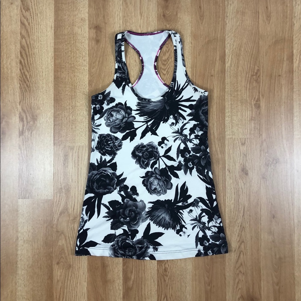 Lululemon Racer Back Tank Rose Print